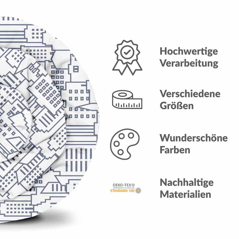 Manta terapéutica original - Funda de algodón blanca New York