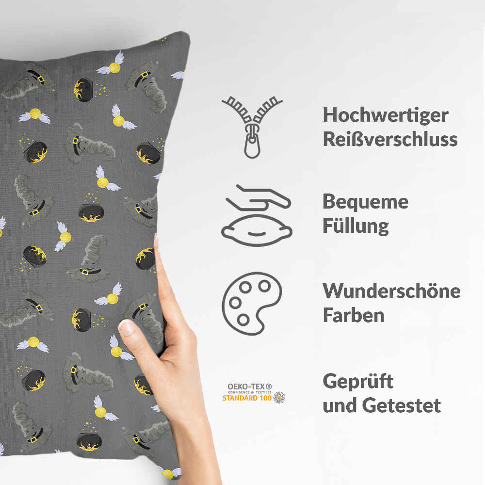 Almohada de salud gris Sombrero mágico