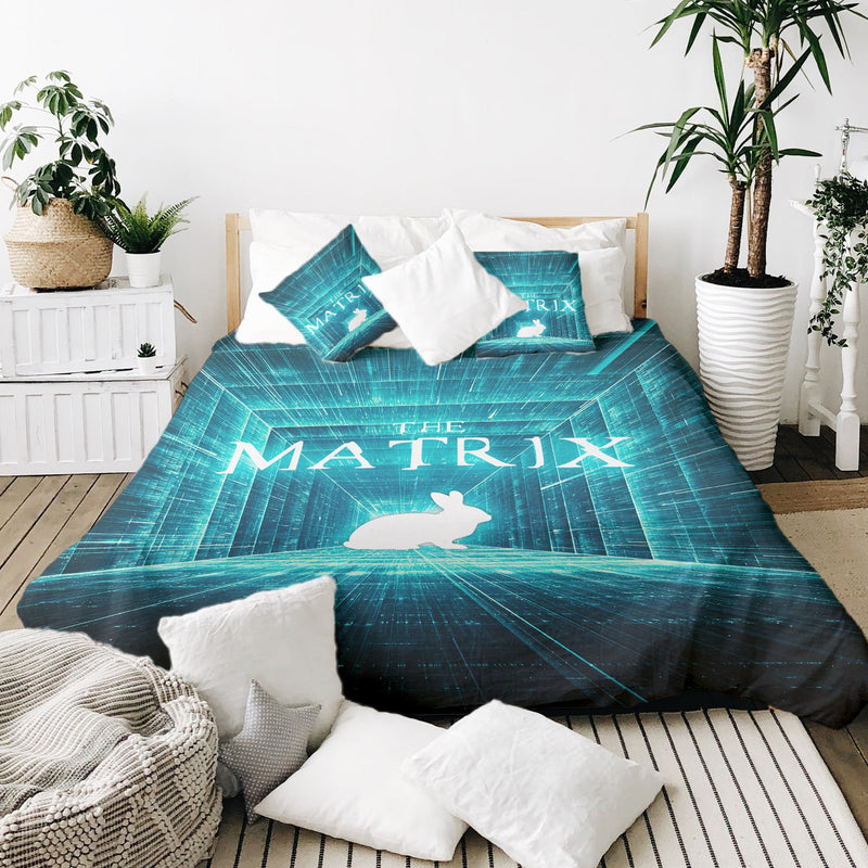 Set de ropa de cama con manta terapéutica azul Matrix