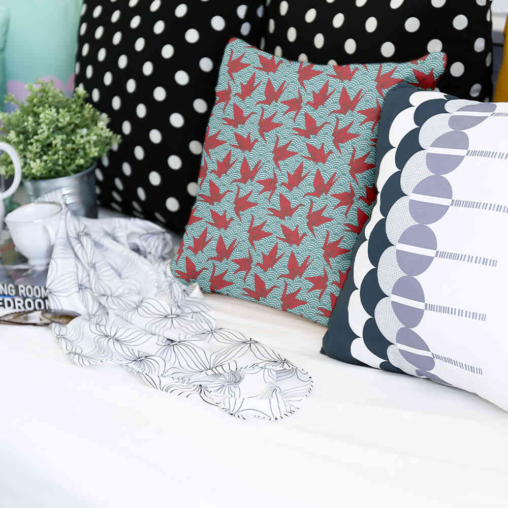 Almohada de salud roja Origami