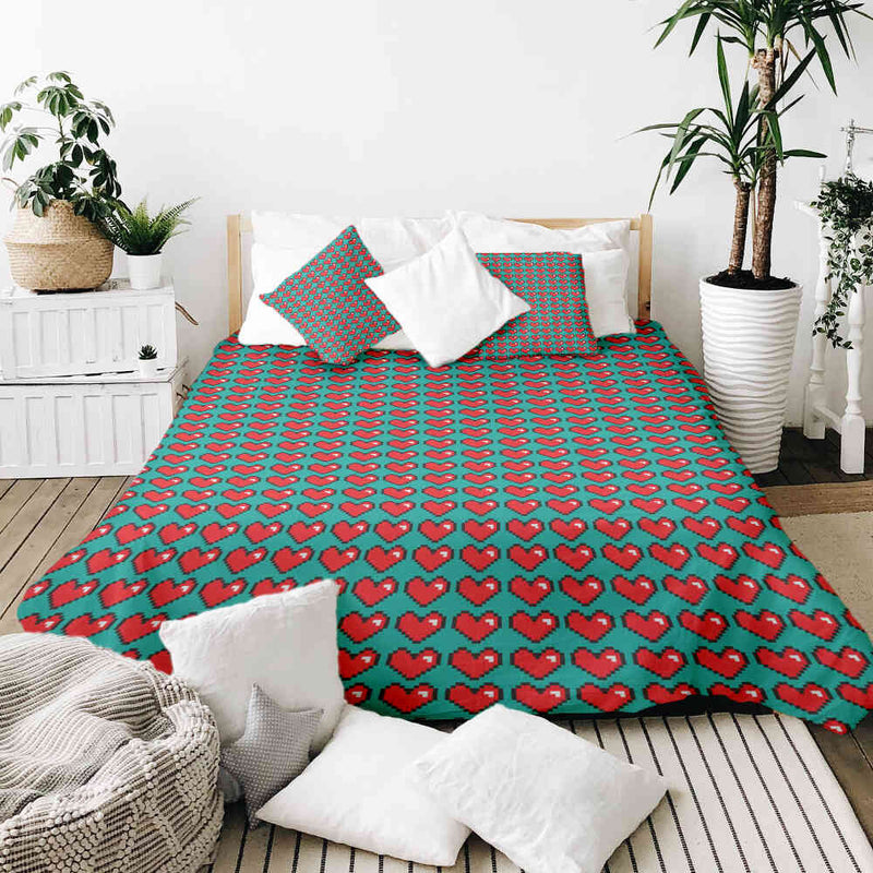 Set de ropa de cama con manta terapéutica Computer Love