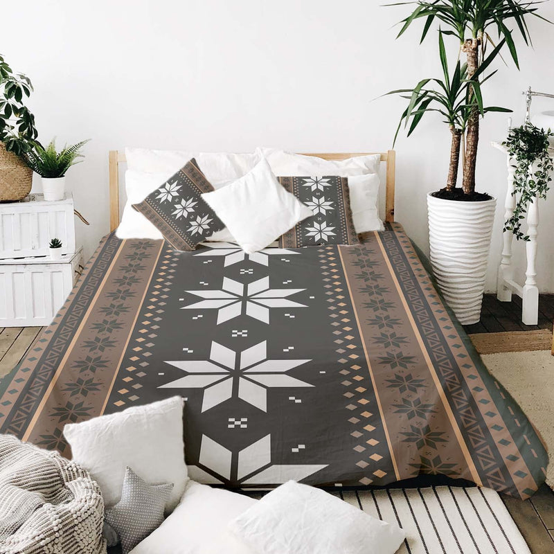 Set de ropa de cama con manta terapéutica a rayas con estrellas