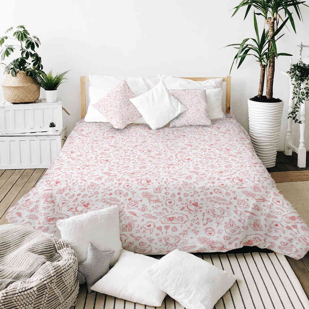 Set de ropa de cama Therapiedecken Sé mi Valentín