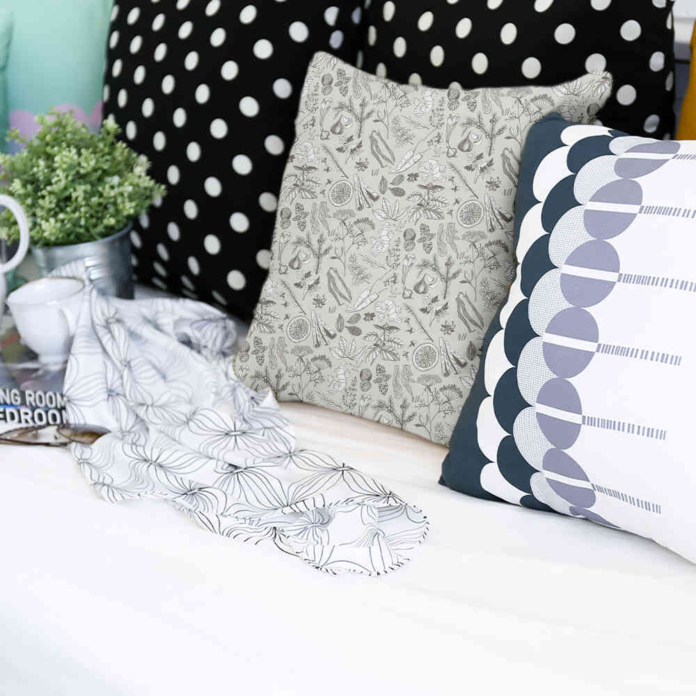 Almohada de salud gris especias