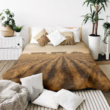 Set de ropa de cama con manta terapéutica marrón Acker