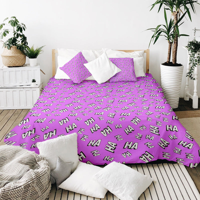 Set de ropa de cama con manta terapéutica Ha Ha Ha