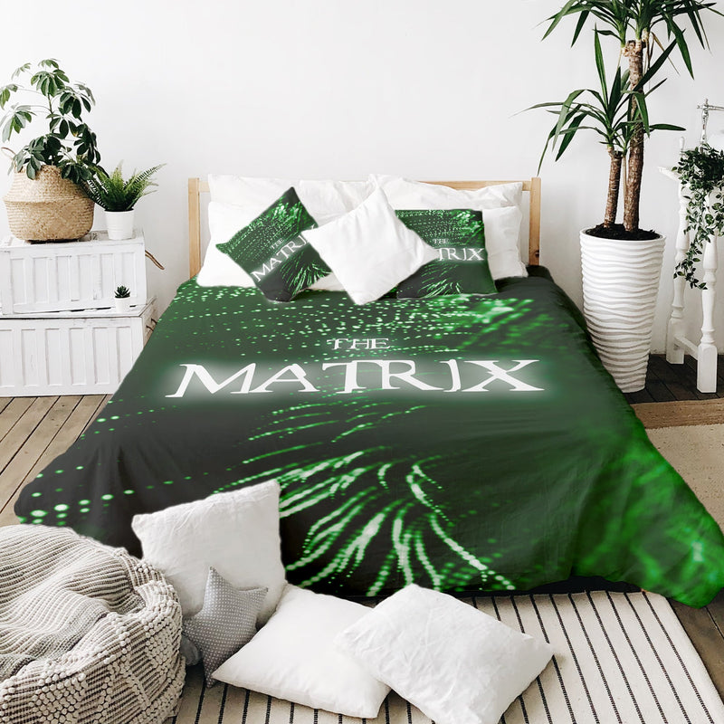 Manta terapéutica original - Funda de algodón verde The Matrix