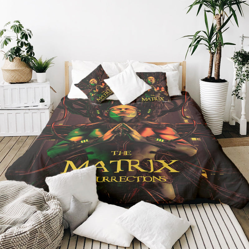 Set de ropa de cama con manta terapéutica marrón Matrix