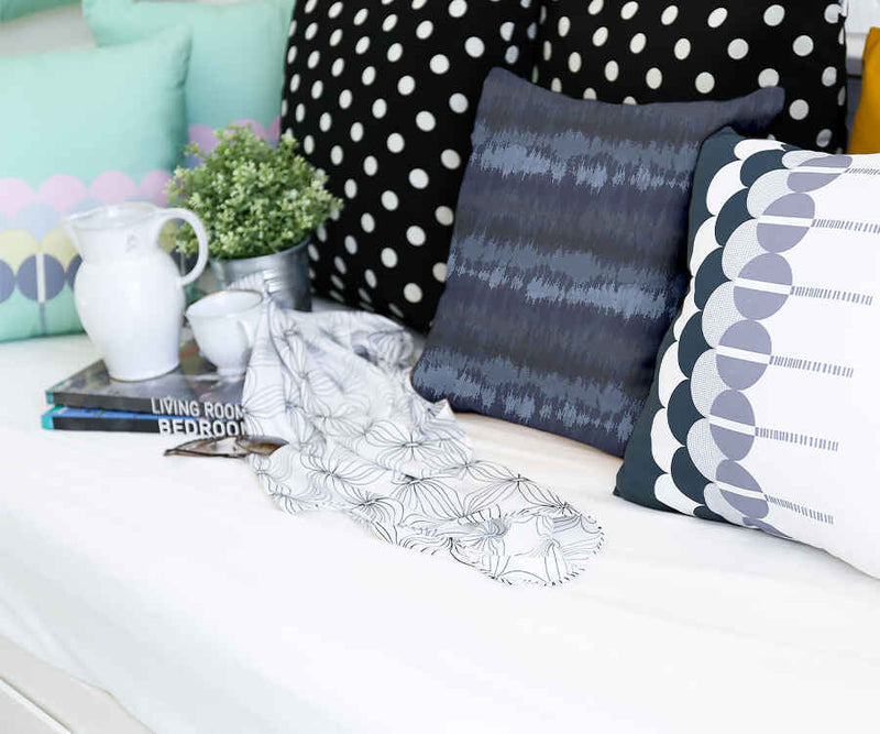 Almohada de salud ondas sonoras azules