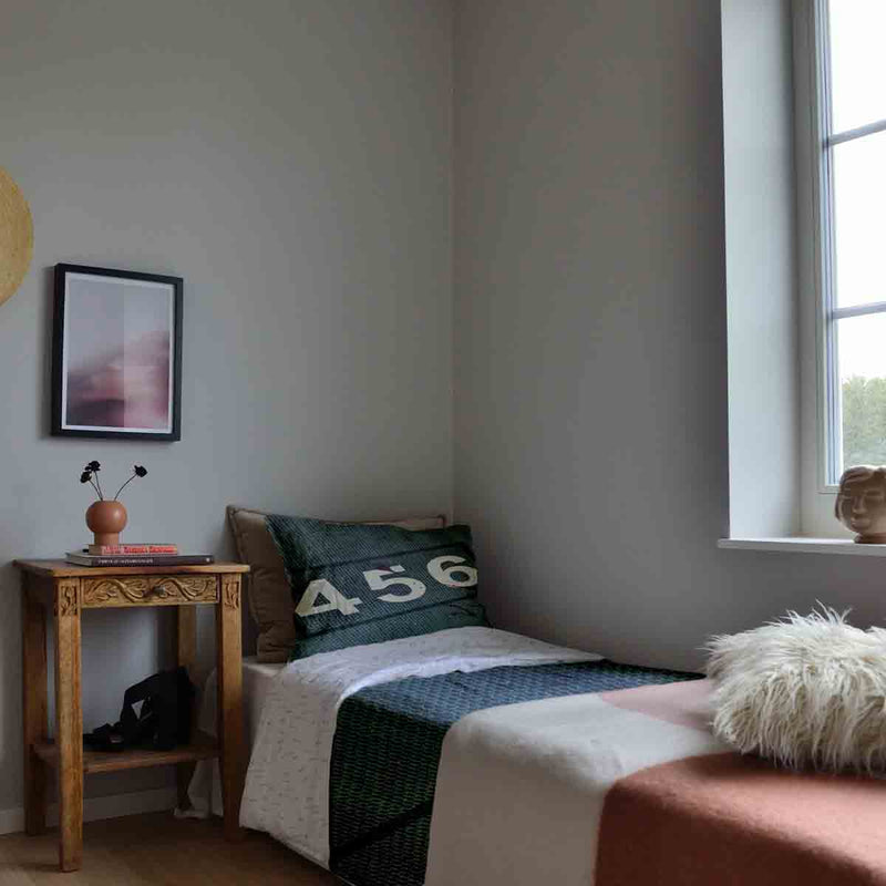 Set de ropa de cama y manta terapéutica verde 456