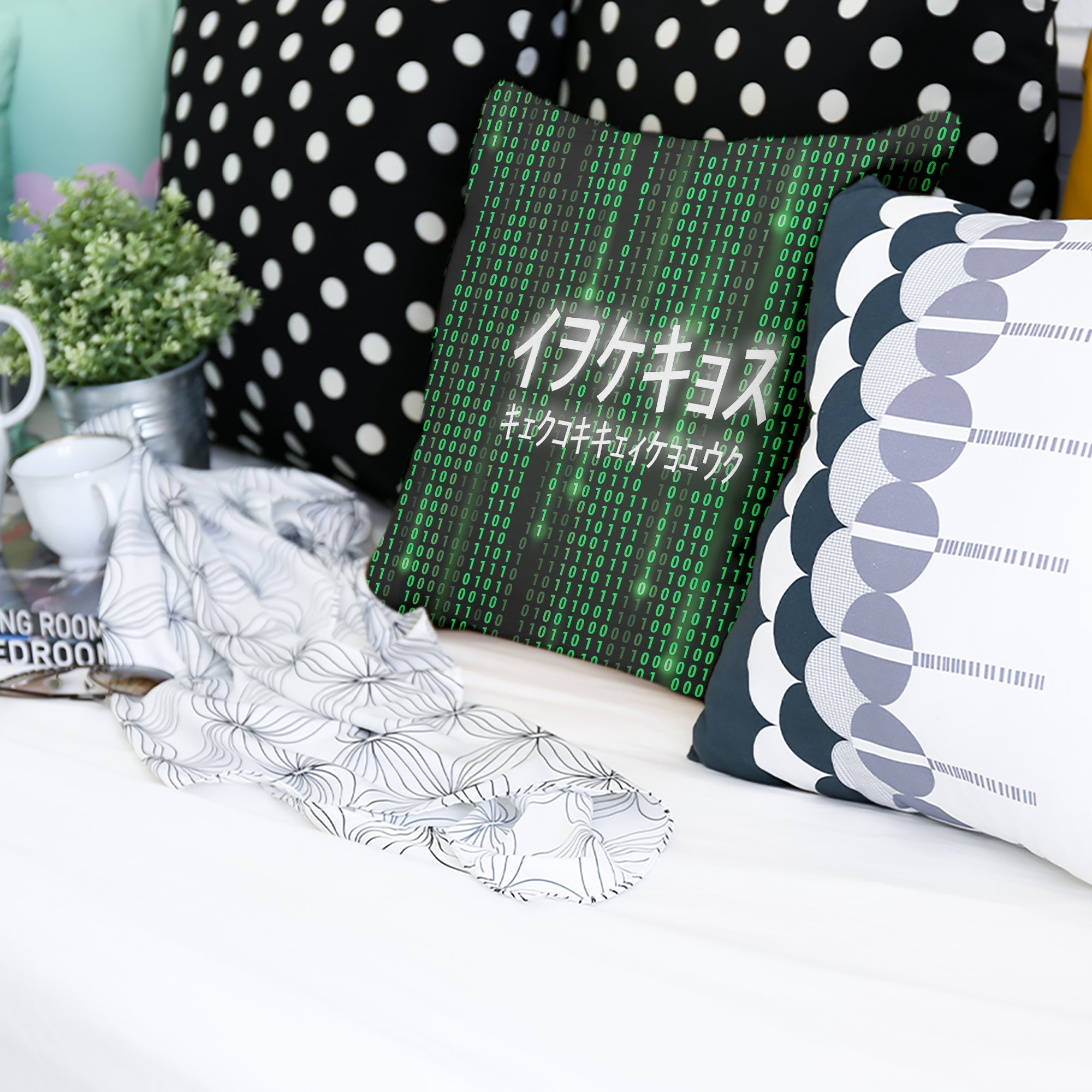 Almohada de salud verde The Matrix