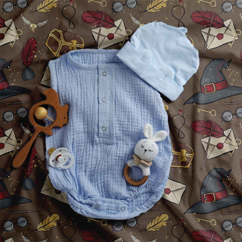 Set de ropa de cama con manta terapéutica y sombrero parlante