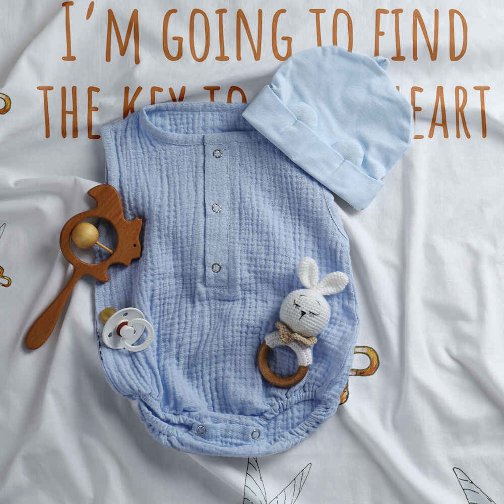 Manta terapéutica original - Funda de algodón blanca con llave voladora