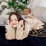 Juego de ropa de cama con manta terapéutica Mandala Mística