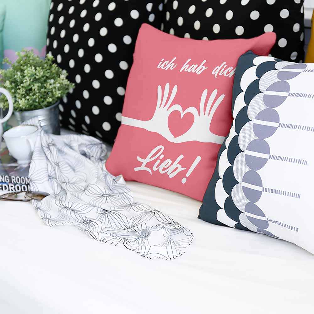 Almohada de salud rosa Te quiero mucho