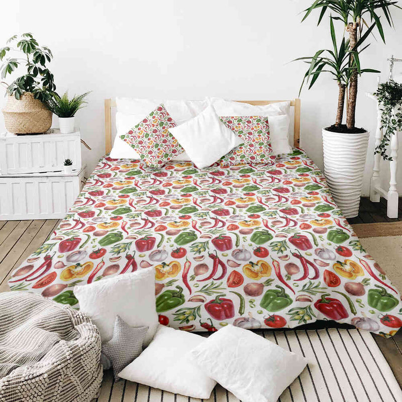 Manta terapéutica original - Funda de algodón con verduras