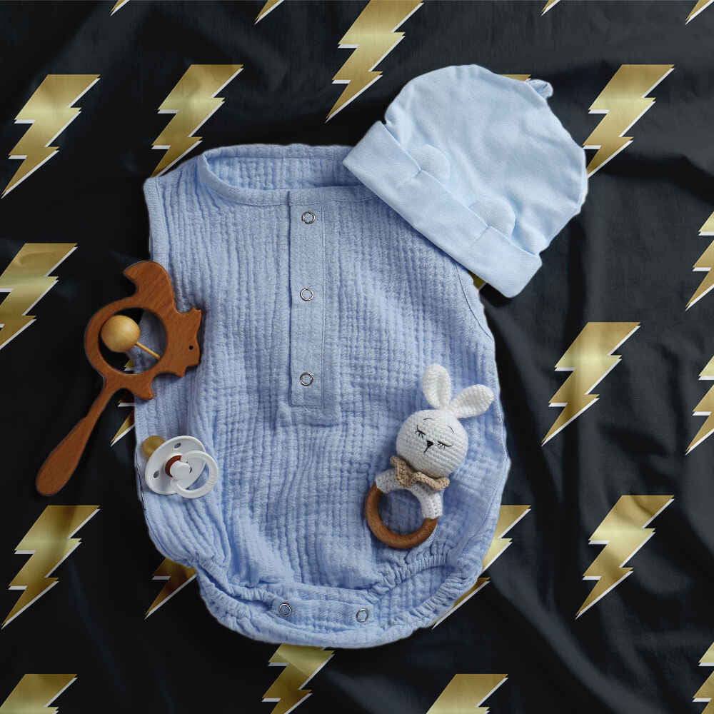 Juego de ropa de cama con manta terapéutica negro con Harry Blitz