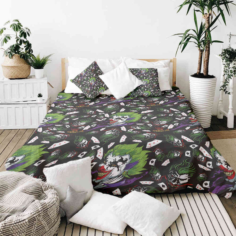 Juego de ropa de cama con manta terapéutica Joker colorido