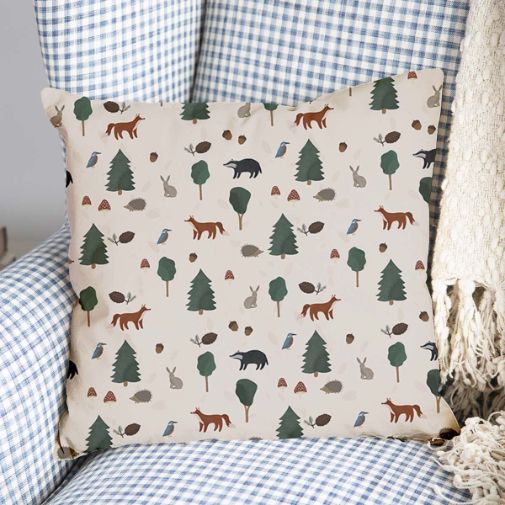 Almohada de salud animales del bosque