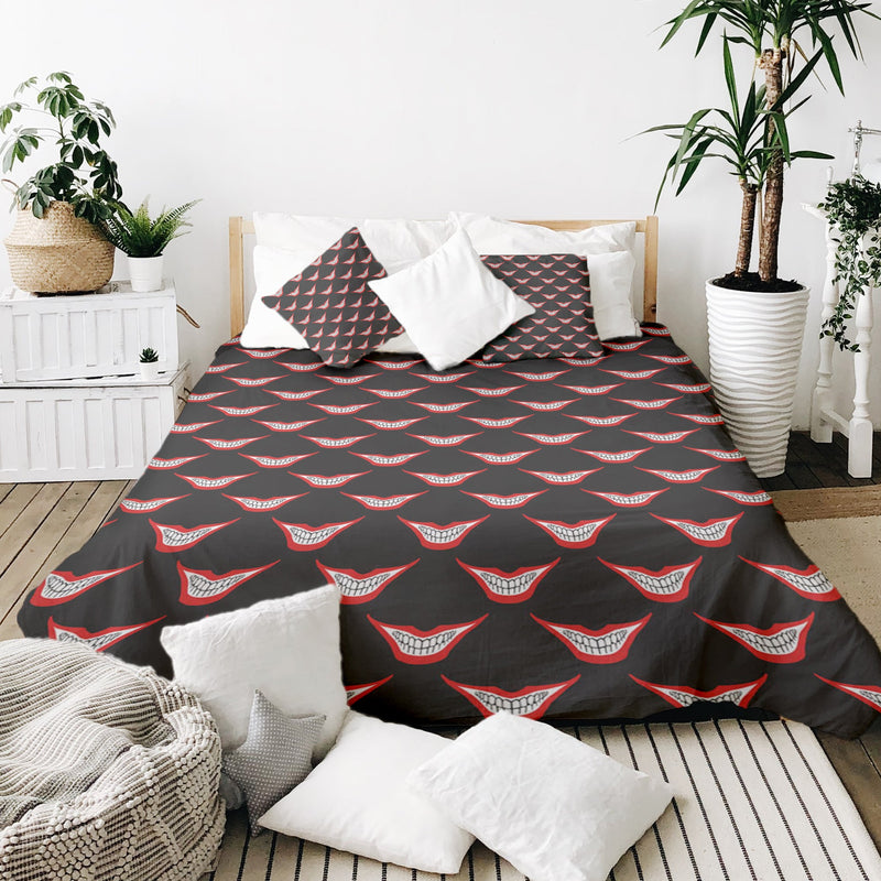 Set de ropa de cama con manta terapéutica Boca sonriente