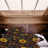 Set de ropa de cama con manta terapéutica y girasol