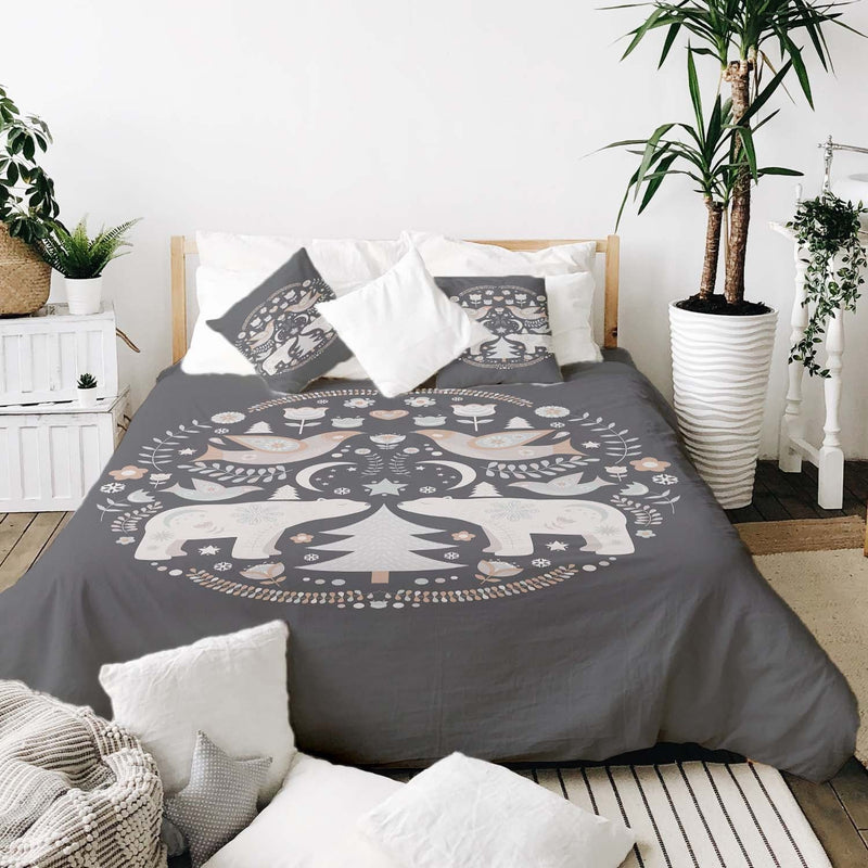 Juego de ropa de cama con manta terapéutica Navidad en Moscú