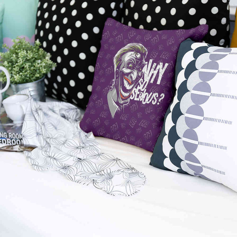 Almohada de salud morada ¿Por qué tan serio?