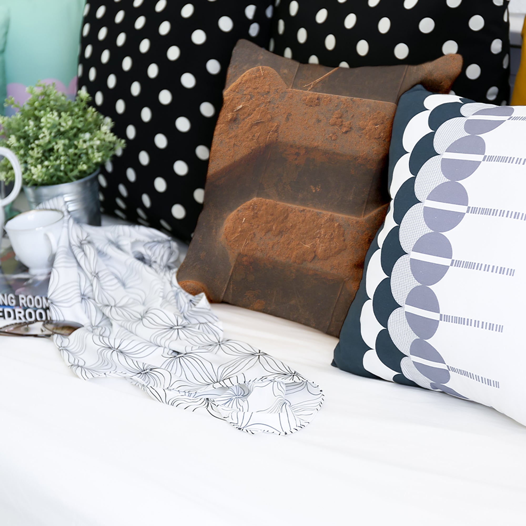 Almohada de salud Tierra marrón