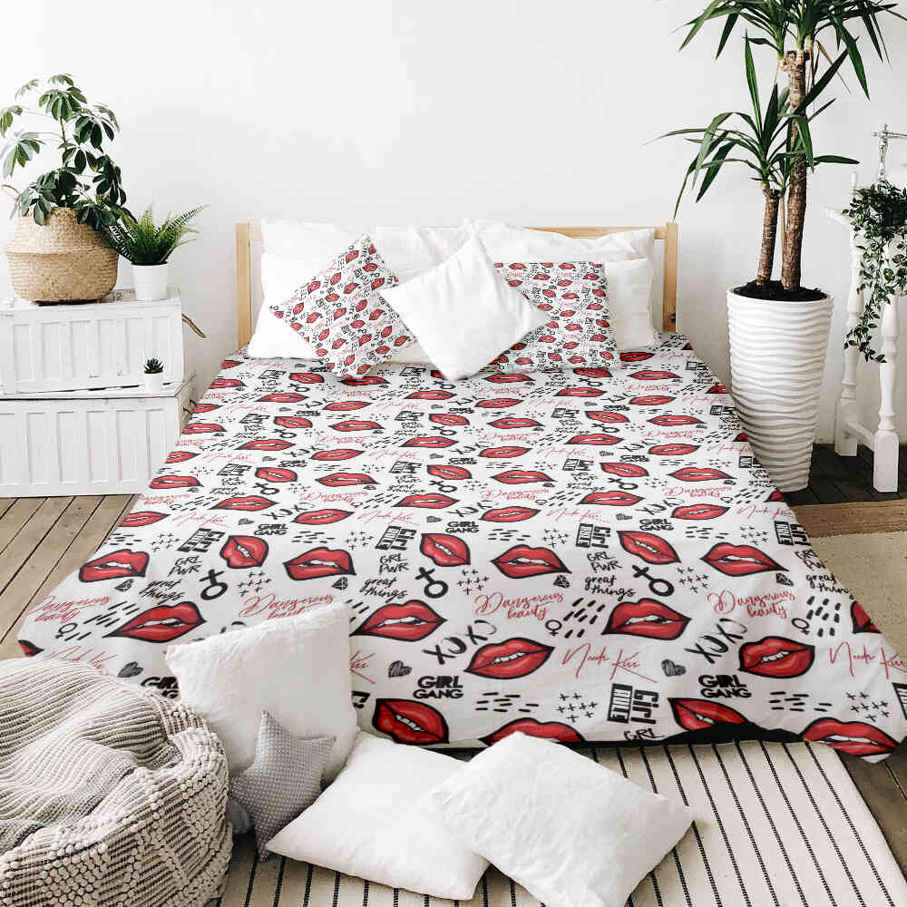 Juego de ropa de cama con manta terapéutica XOXO