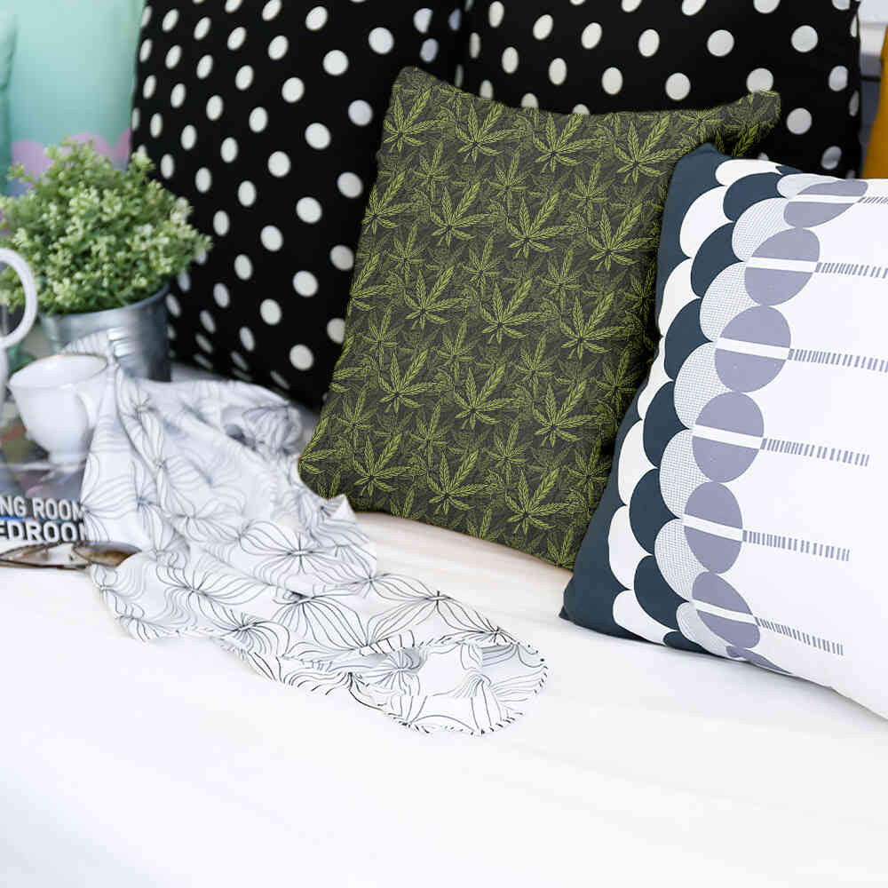 Almohada de salud hoja de cáñamo