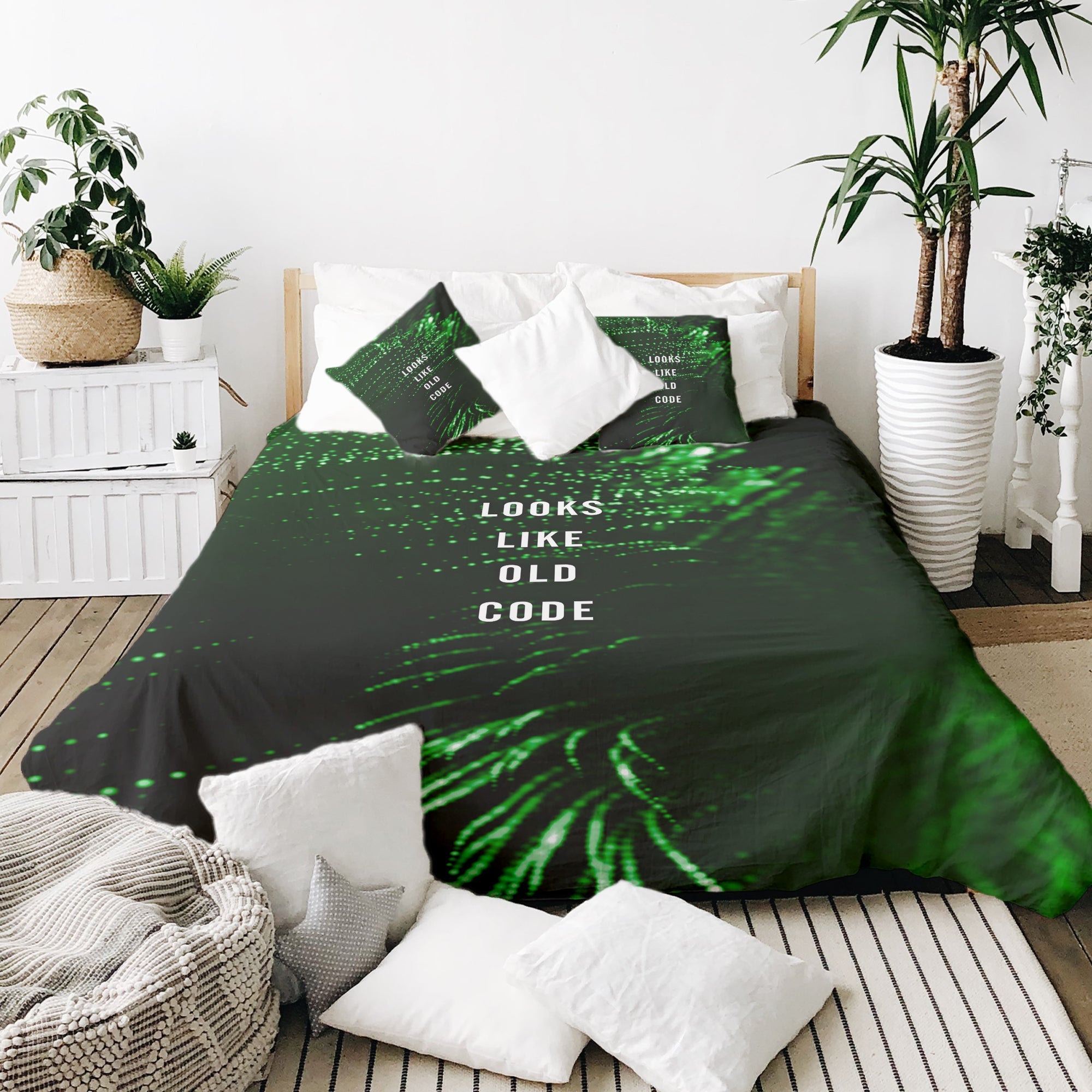 Original Therapiedecke - Juego de ropa de cama de algodón verde Looks Like