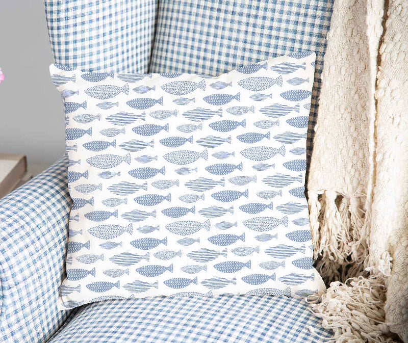Almohada de salud peces azules