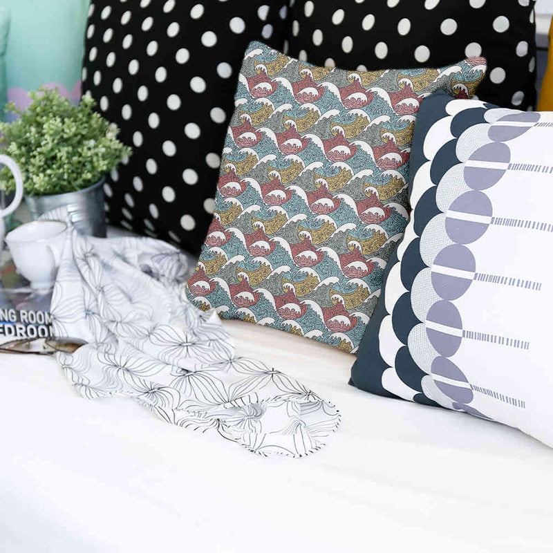 Almohada de salud rompeolas coloridos