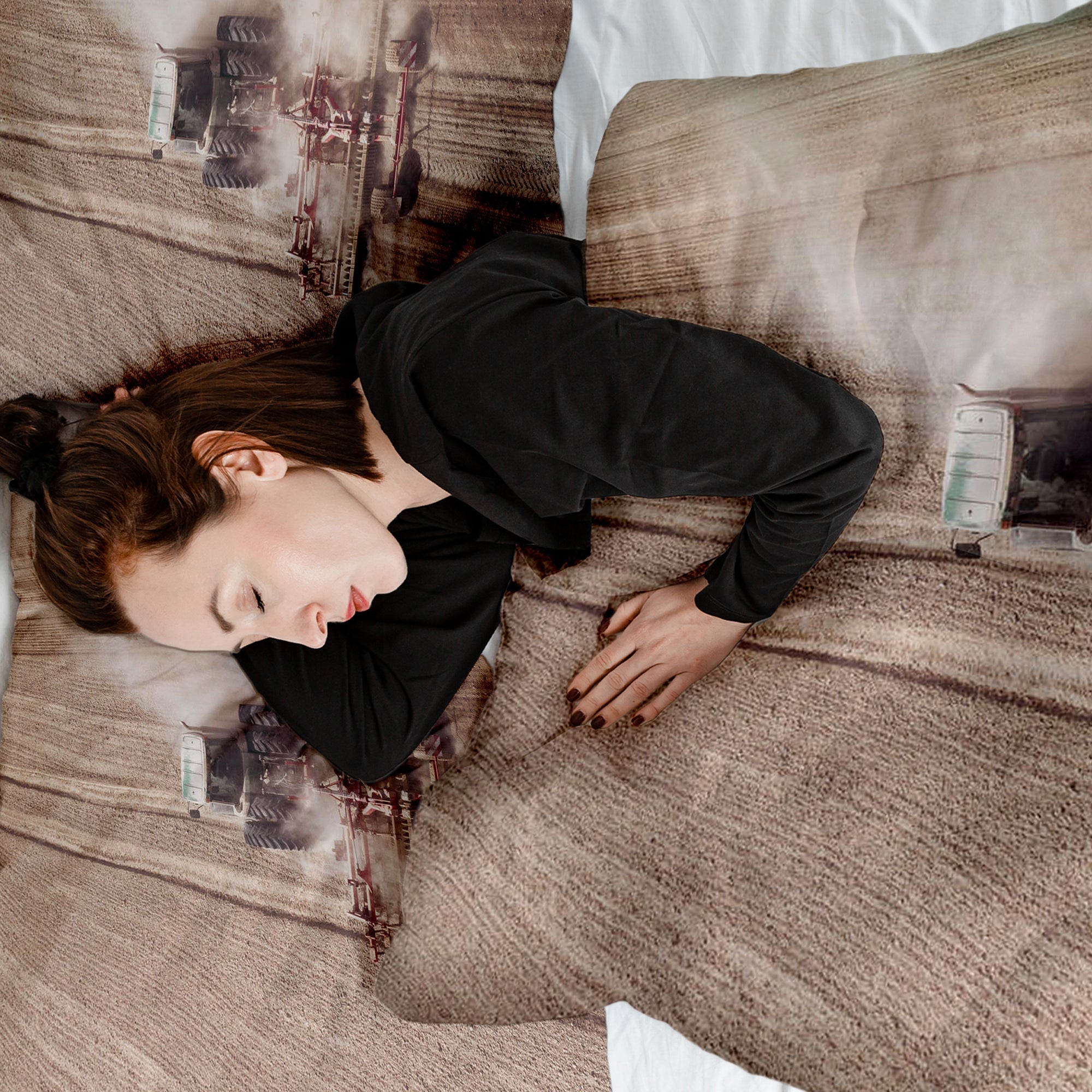 Manta terapéutica original - Funda de algodón tractor en polvo