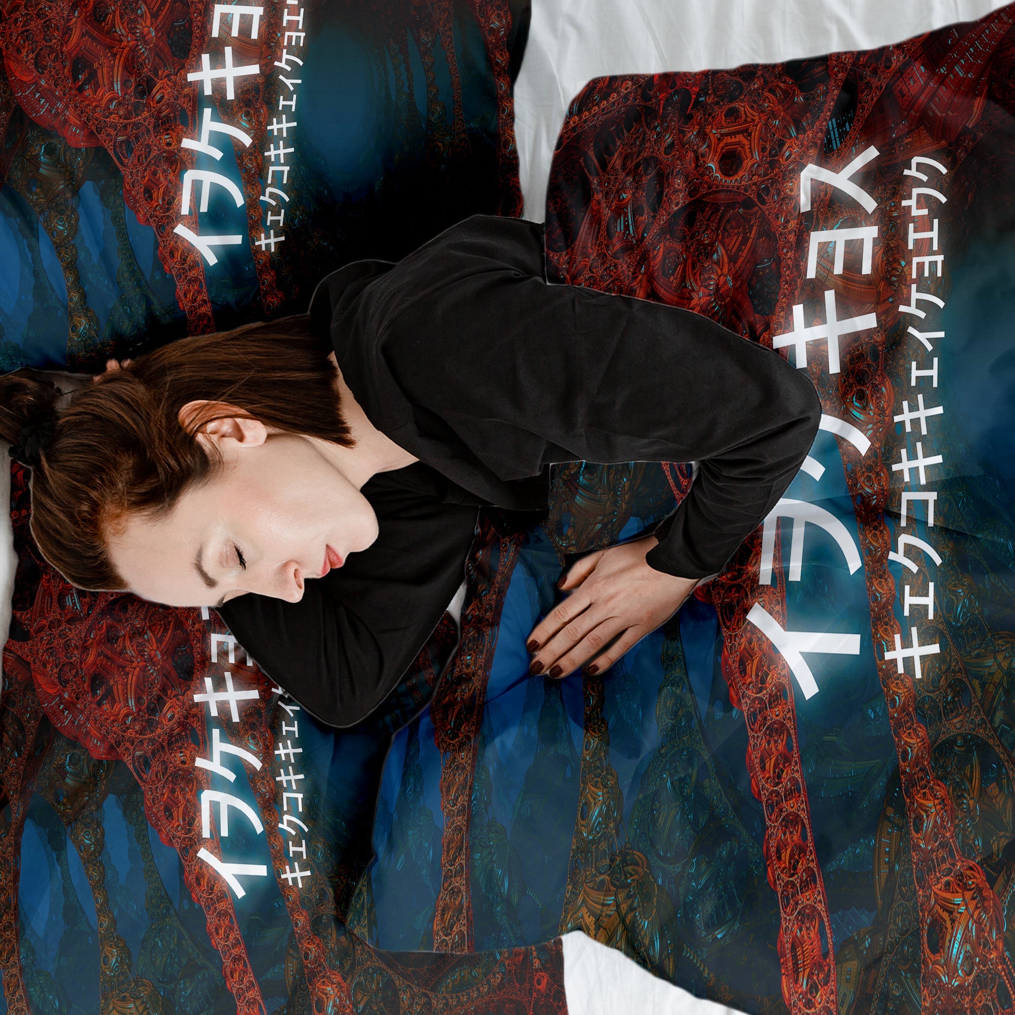 Manta terapéutica original - Funda de algodón con inscripción china