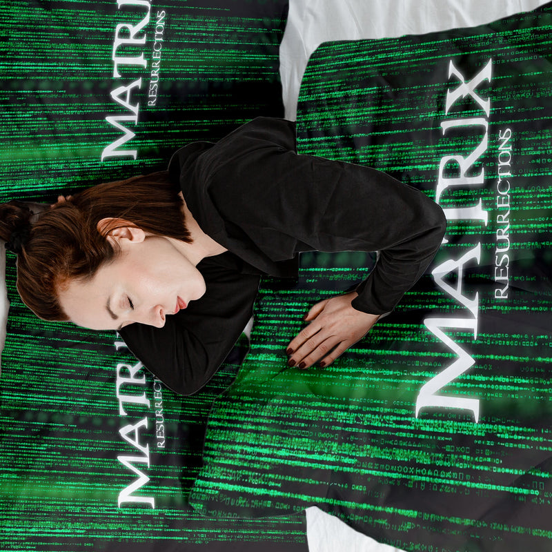 Manta terapéutica original - Funda de algodón Matrix en verde