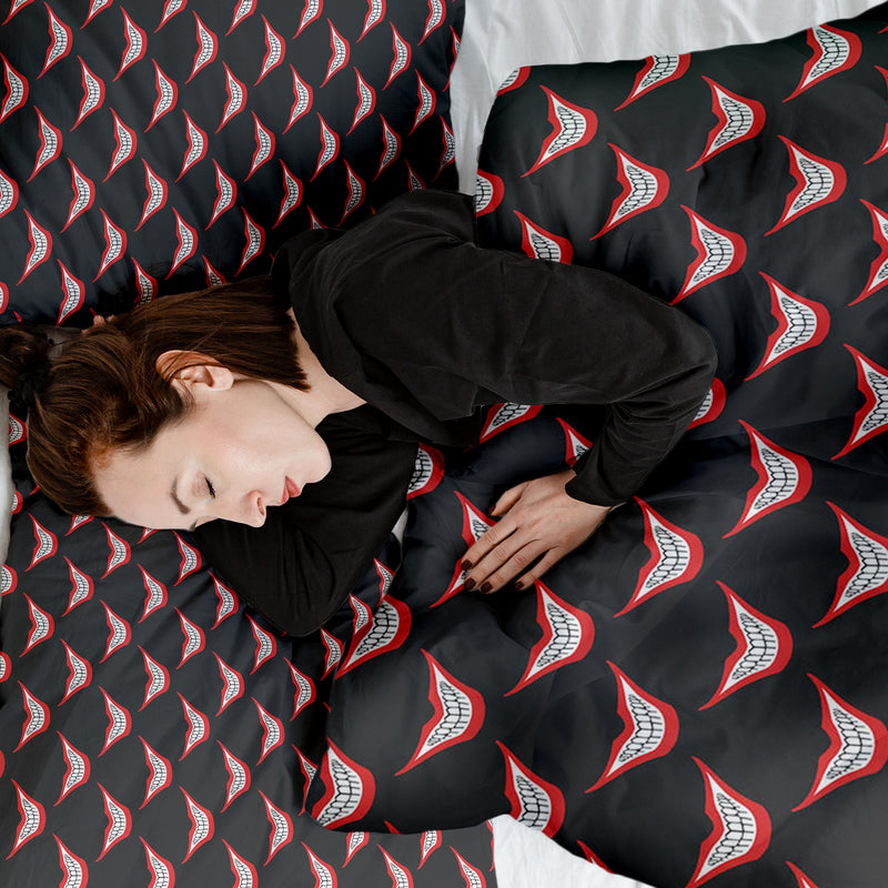 Set de ropa de cama con manta terapéutica Boca sonriente