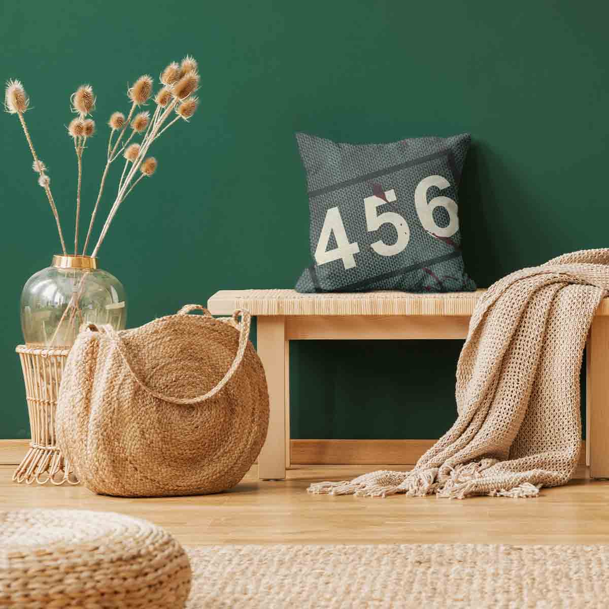 Almohada de salud verde 456