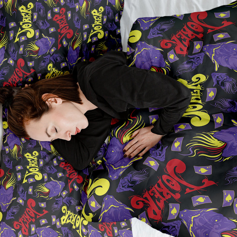 Juego de ropa de cama con manta terapéutica Joker
