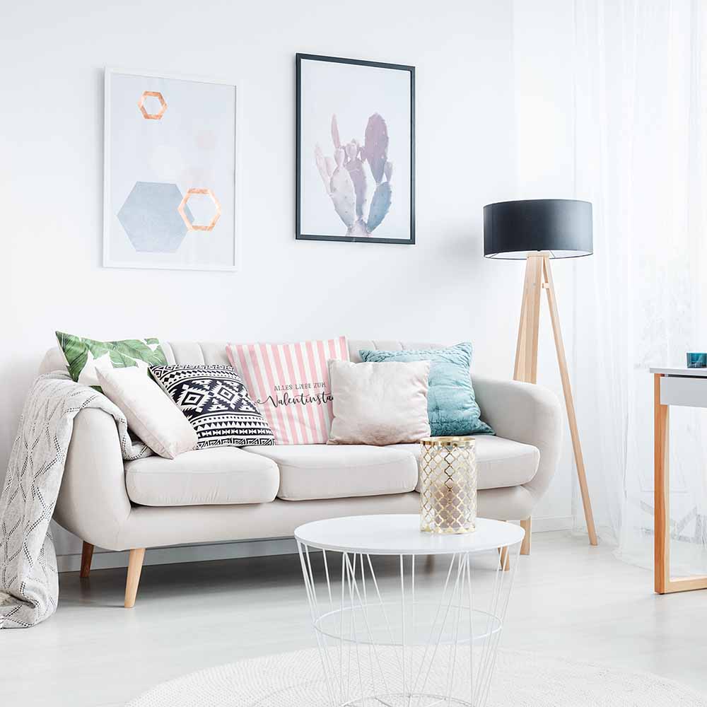 Almohada de salud a rayas Día de San Valentín