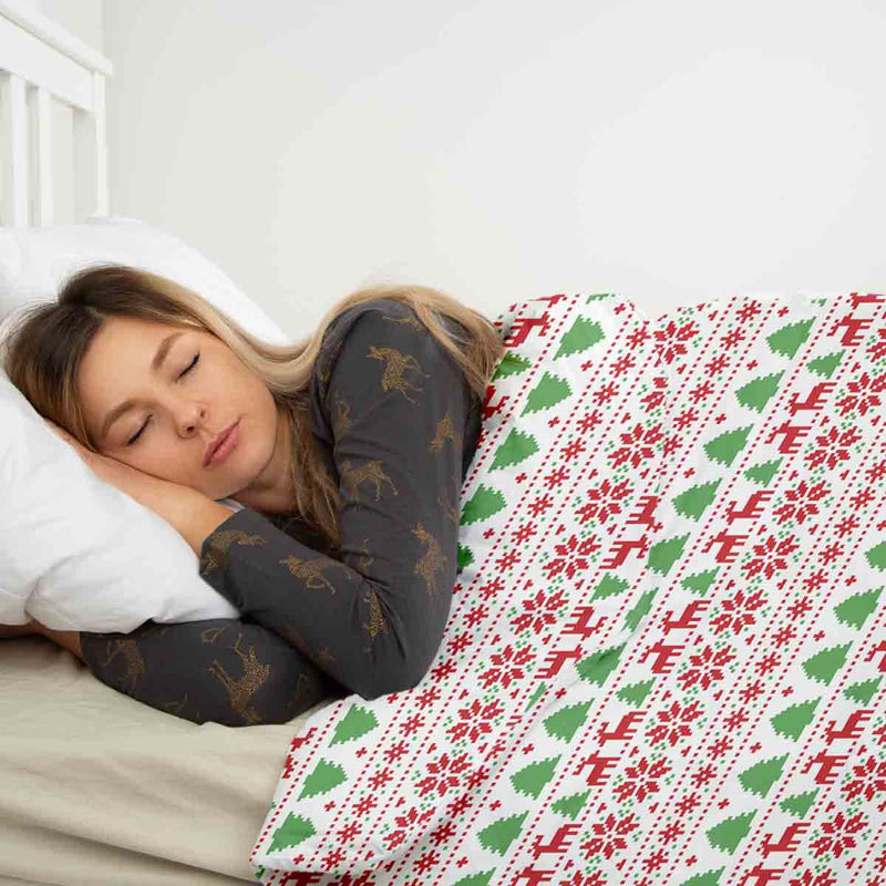 Juego de ropa de cama con manta terapéutica Navidad en Noruega
