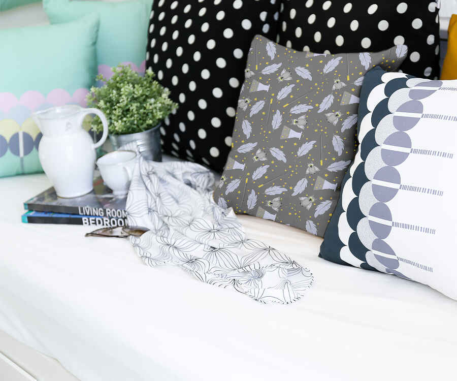 Almohada de salud negra varita mágica