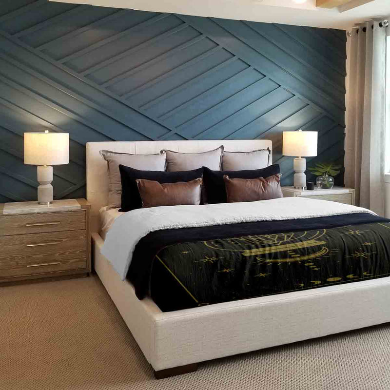 Juego de ropa de cama con manta terapéutica y bola de cristal