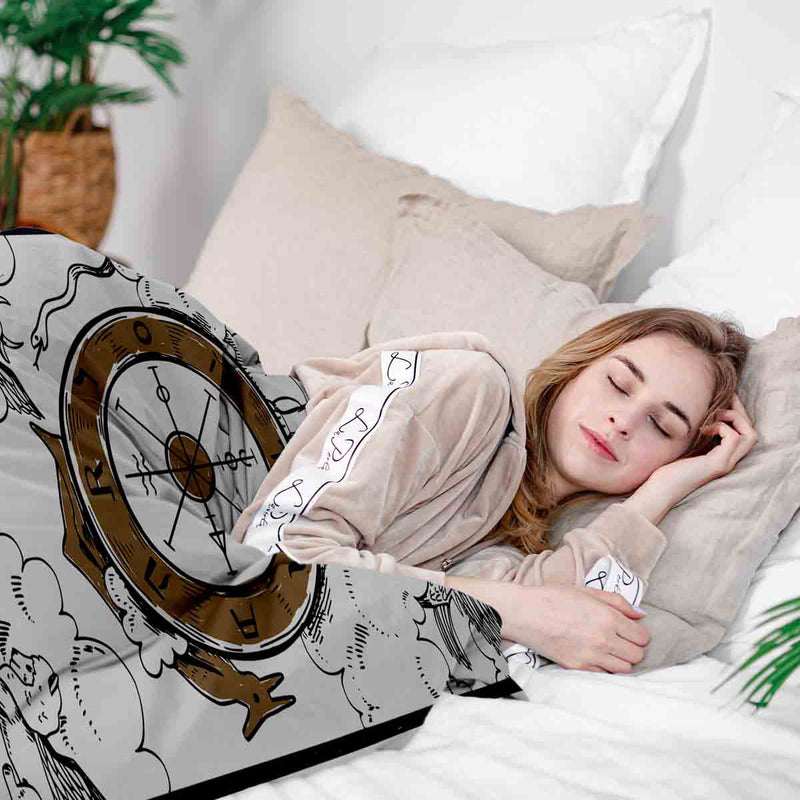 Set de ropa de cama y manta terapéutica Rueda de la Fortuna