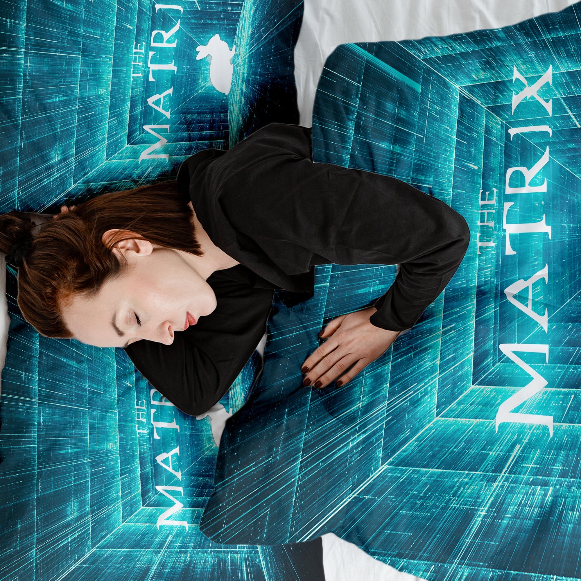 Manta terapéutica original - Funda de algodón azul Matrix