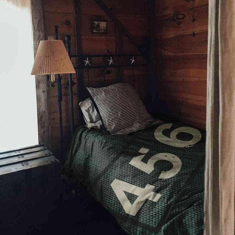 Set de ropa de cama y manta terapéutica verde 456
