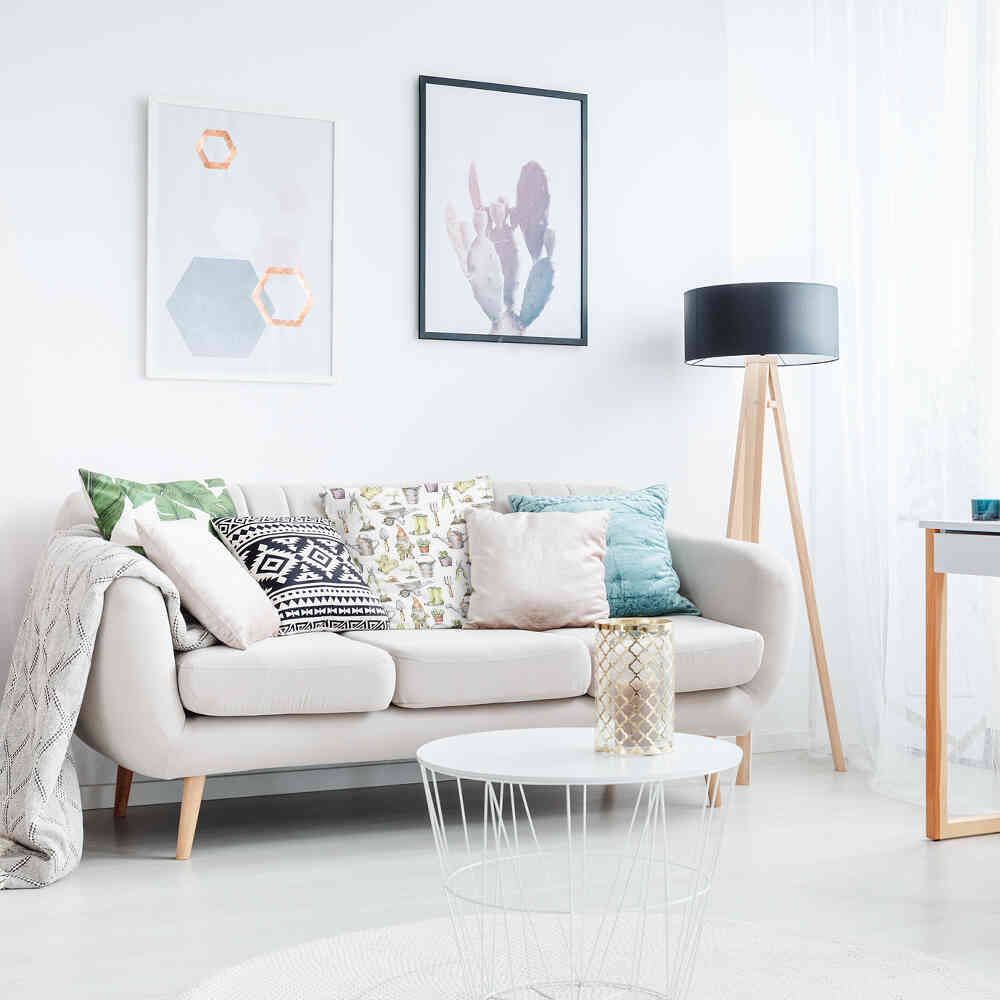 Almohada de salud blanca para jardinería