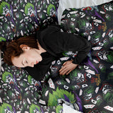 Juego de ropa de cama con manta terapéutica Joker colorido
