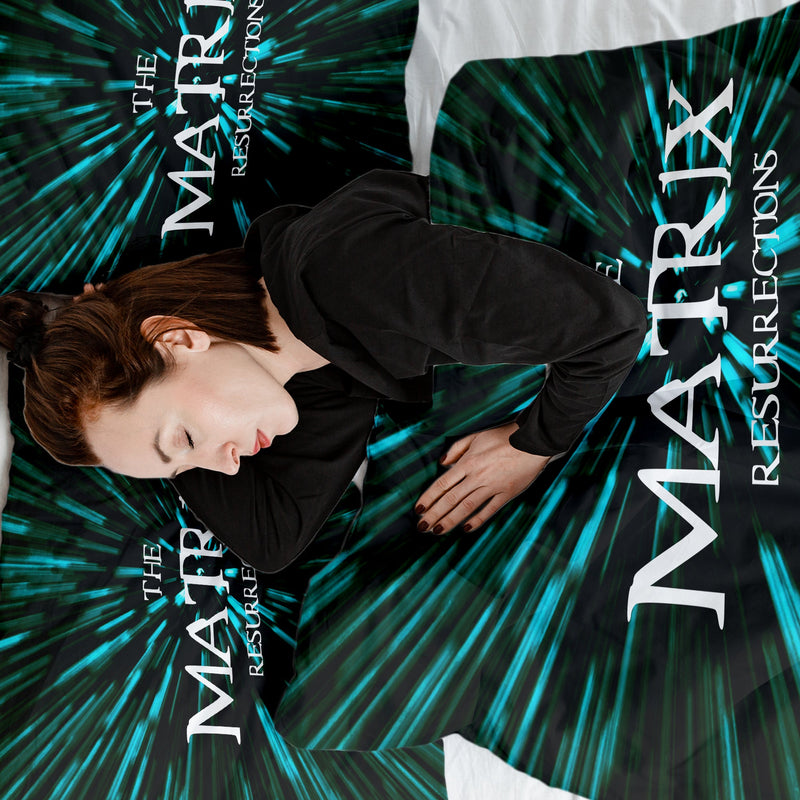 Manta terapéutica original - Funda de algodón con inscripción The Matrix