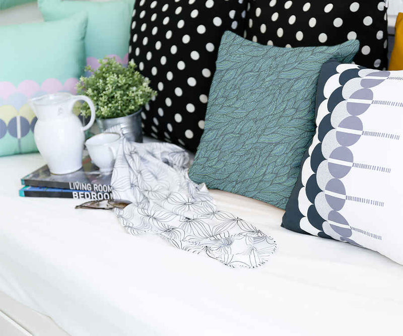 Almohada de salud tejido verde